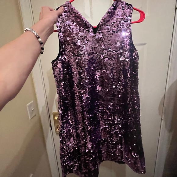 Sugar & Jade Tween Girls Sequin Party Dress- viola - Size L (12/14) - Picture 4 of 4
